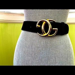 Gucci brown suede belt